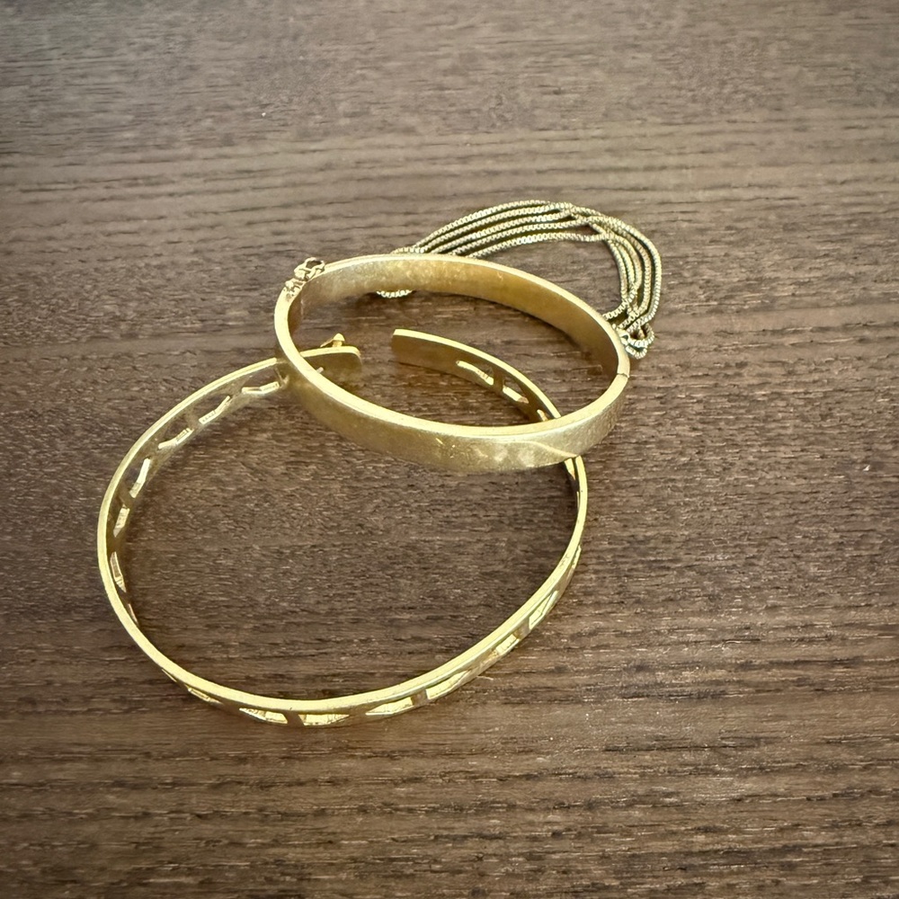 Madewell Gold Bangle Set